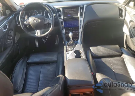 2017 Infiniti Q50 Red Sport 400 z USA, uszkodzony, nr VIN JN1FV7AP0HM850041